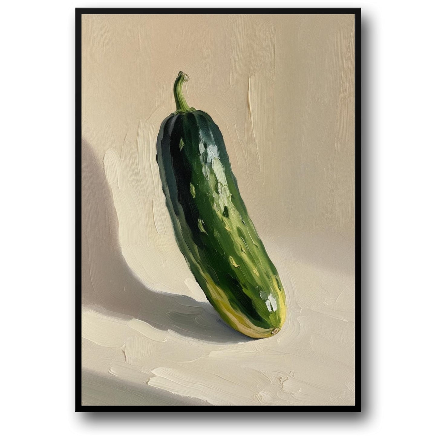 Cucumber Botanical Illustration | Vintage Kitchen Decor