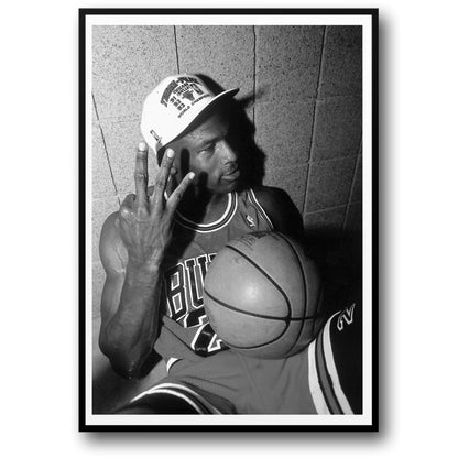 Michael Jordan | Iconic 3 Fingers | Basketball Legend