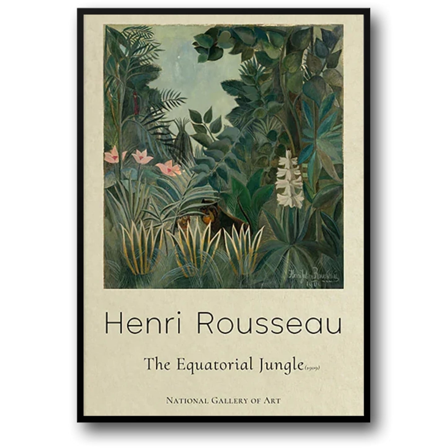 Henri Rousseau | The Equatorial Jungle | Vintage Botanical Scene