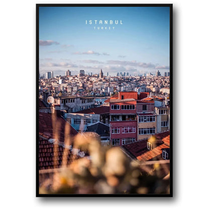 Istanbul Skyline Poster | Vibrant Cityscape | Turkey Urban Scenery | Aerial View of Istanbul | Constantinople Architecture