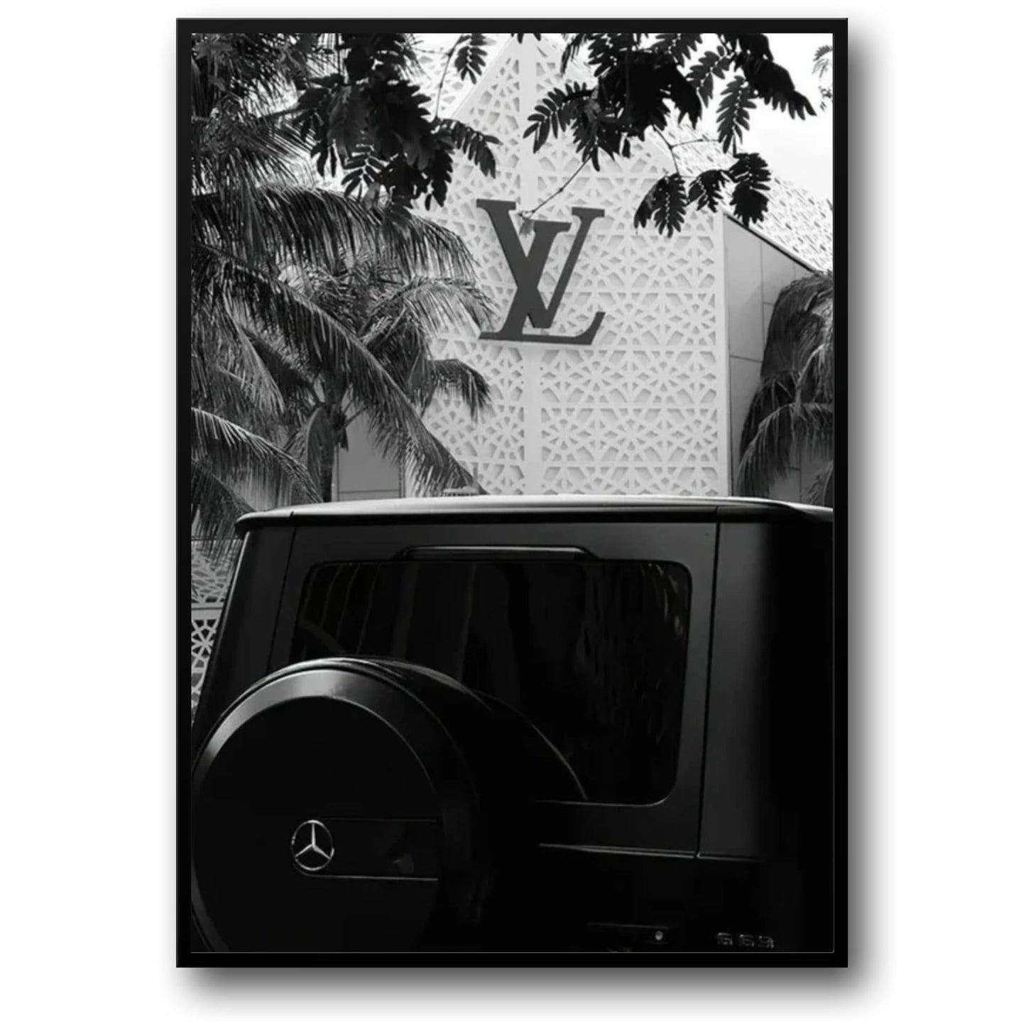 Louis Vuitton | Mercedes G500 | Luxury Fashion Illustration