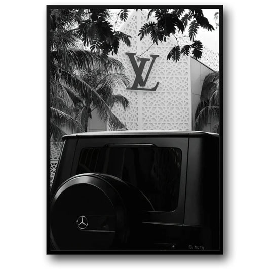 Louis Vuitton | Mercedes G500 | Luxury Fashion Illustration