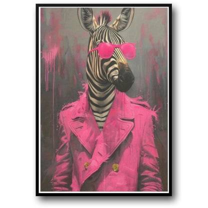 Royal Punk Animals | Quirky Zebra Sunglasses Art