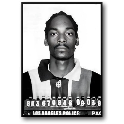 Snoop Dogg Retro Mugshot | Iconic Music Poster