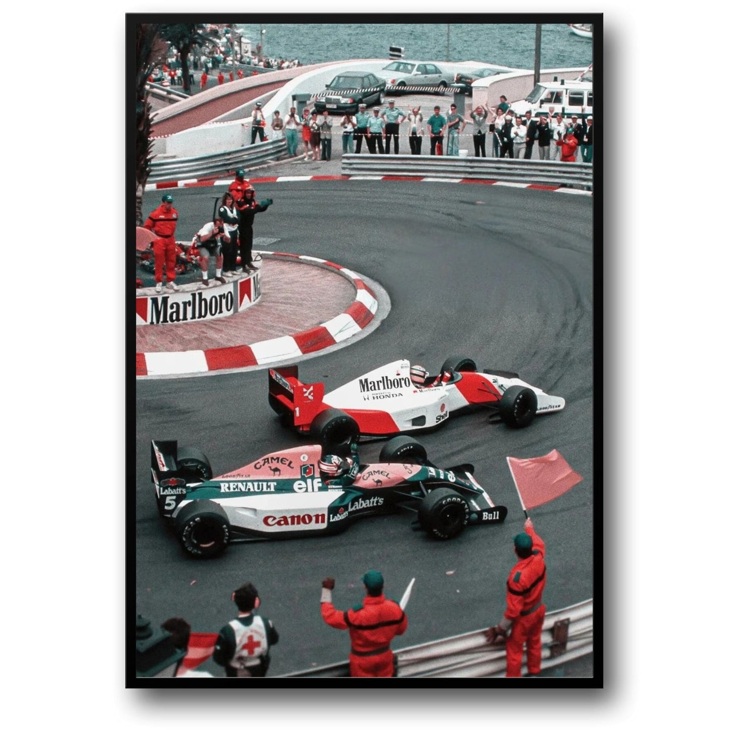 Monaco Grand Prix | Ayrton Senna vs Nigel Mansell | Vintage F1 Racing