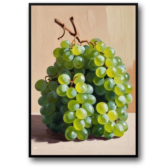 Grapes Still Life | Botanical Wall Art | Fruit Decor | Kitchen Decor | Fine Art Poster