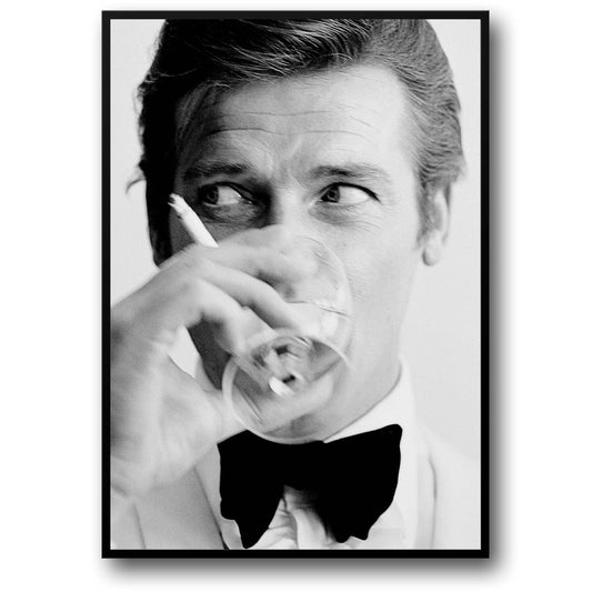 Roger Moore | Classic B&W | James Bond Era