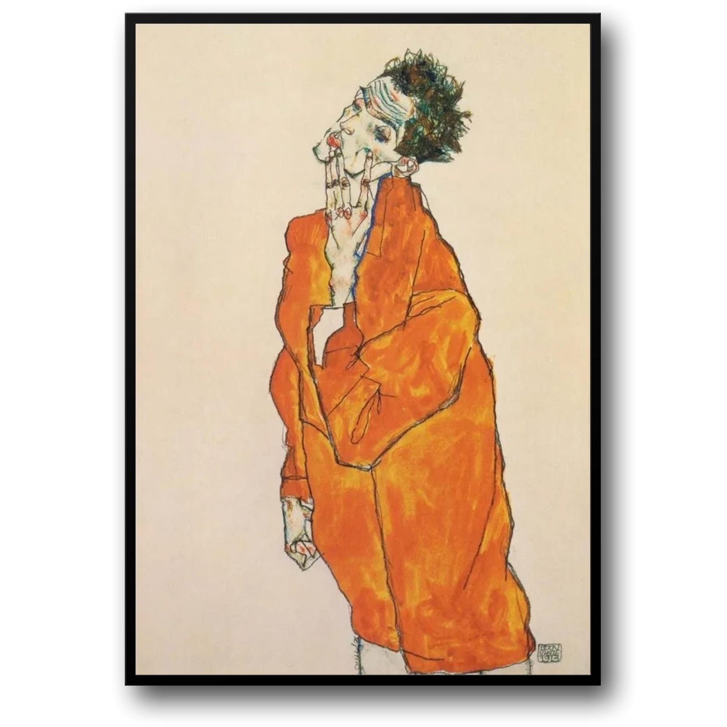 Egon Schiele | Restless Soul | Art Deco | Abstract Vintage Style