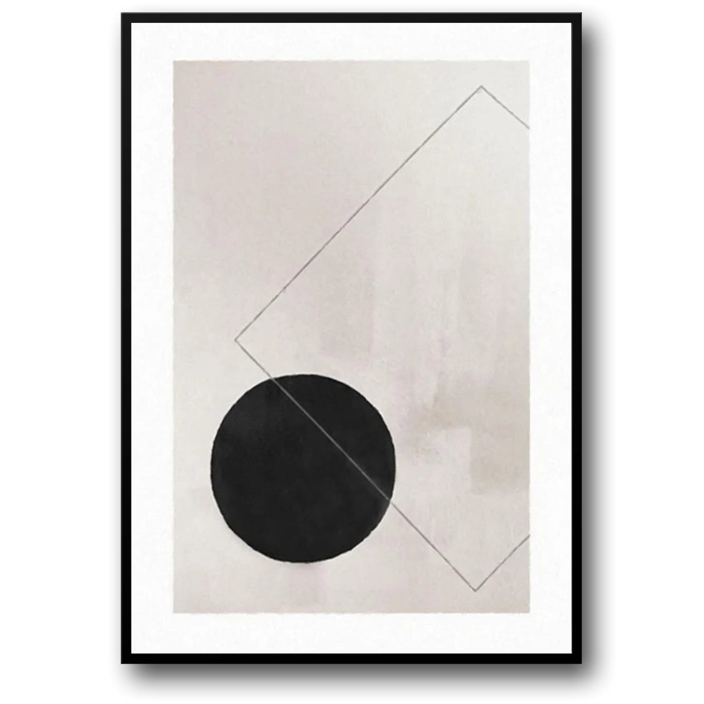 Dialogues in Shape and Space | Abstract Geometric Poster | Modern Home Decor | Wall Art | Visual Artwork
