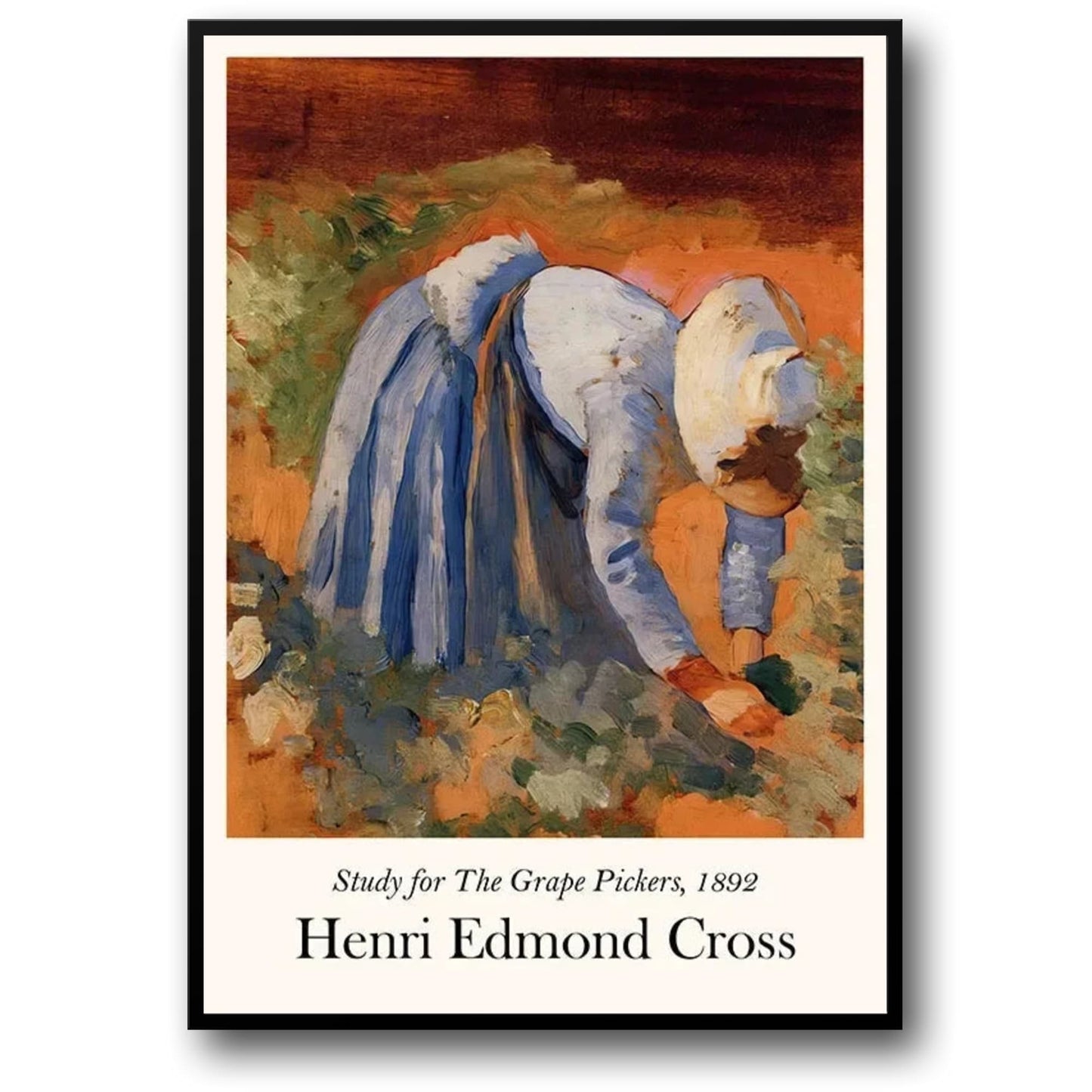 Henri Edmond Cross | The Grape Pickers 1892 | Impressionist Vintage Art