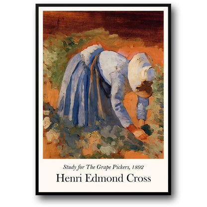 Henri Edmond Cross | The Grape Pickers 1892 | Impressionist Vintage Art