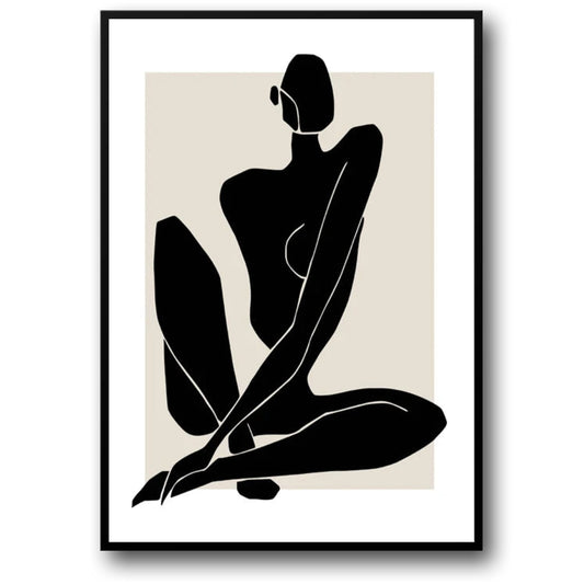 Shadowed Elegance | Minimalist Design Poster | Art Print for Modern Home Decor | High-Quality Wall Art