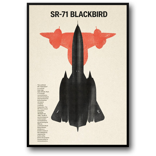 Lockheed SR-71 Blackbird | Retro Aviation Art