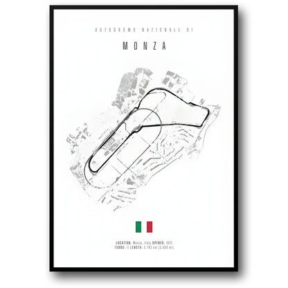Monza F1 Track Layout | Racing Art