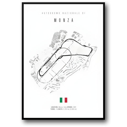 Monza F1 Track Layout | Racing Art