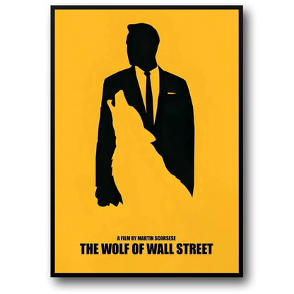 The Wolf of Wall Street Poster | Leonardo DiCaprio Canvas Art | Home Decor Wall Art for Living Room