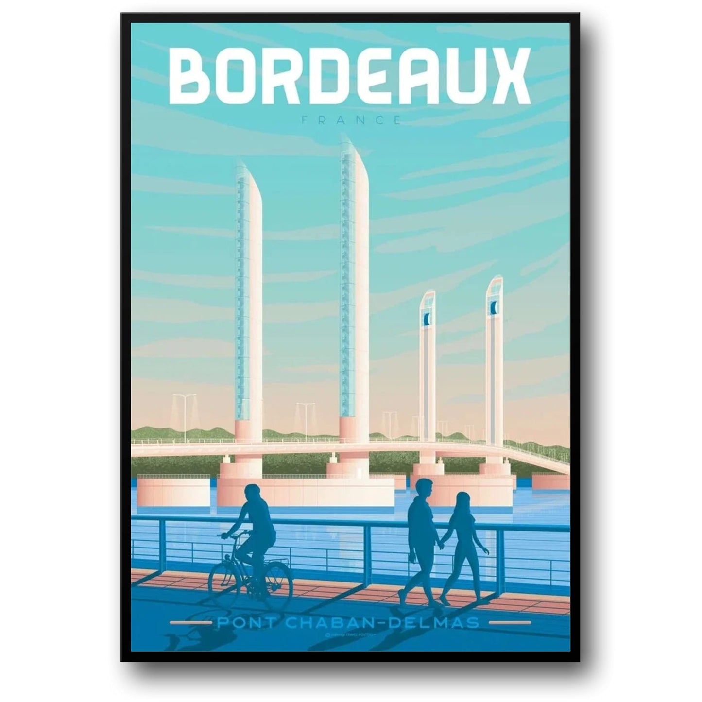 Iconic Destinations | Bordeaux France Poster | Stunning Wall Art | Home Decor | French City Scenery | Travel-Inspired Artwork