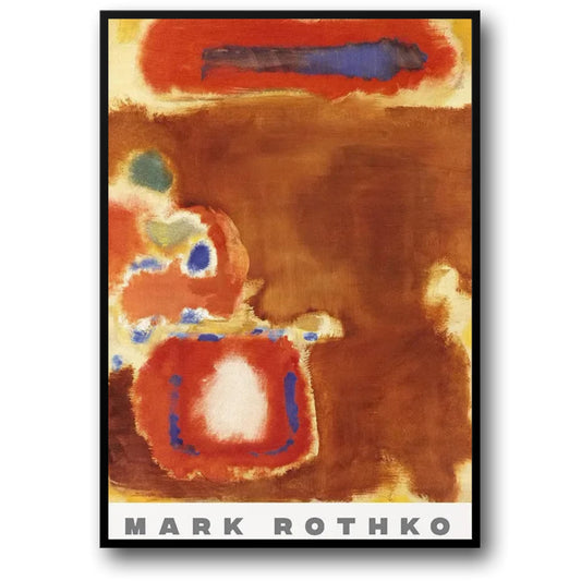 Mark Rothko | Abstract Expressionism Art Piece | Untitled | Colorful Mood | Wall Decor Poster | Artistic Home Design | Visual Artwork