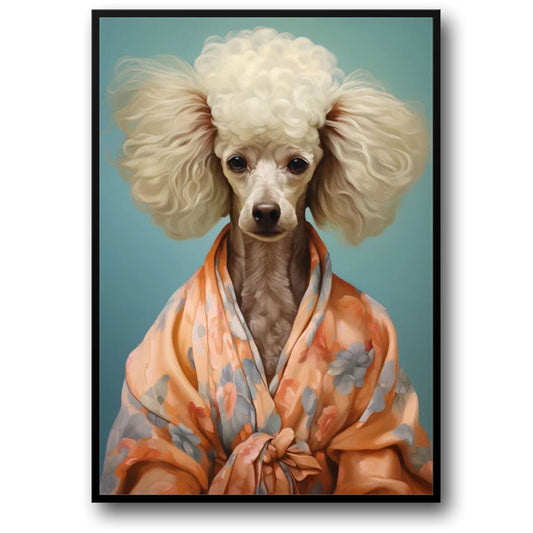 Poodle Portrait | Silk Elegance