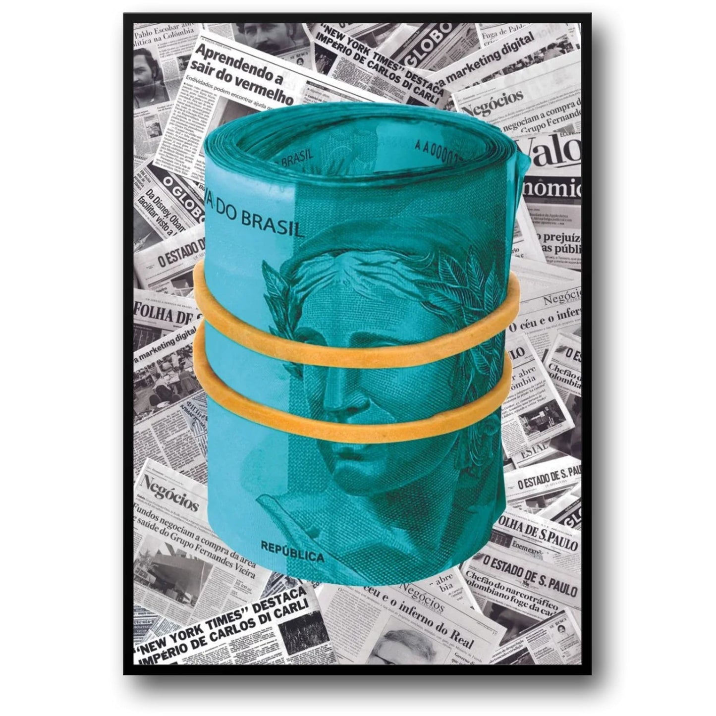 Brazilian Currency | Rolled Banknotes Art