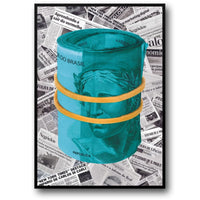 Brazilian Currency | Rolled Banknotes Art