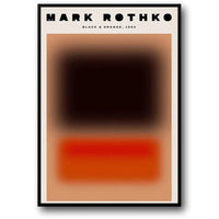 Mark Rothko | Blurred Red & Black Abstract