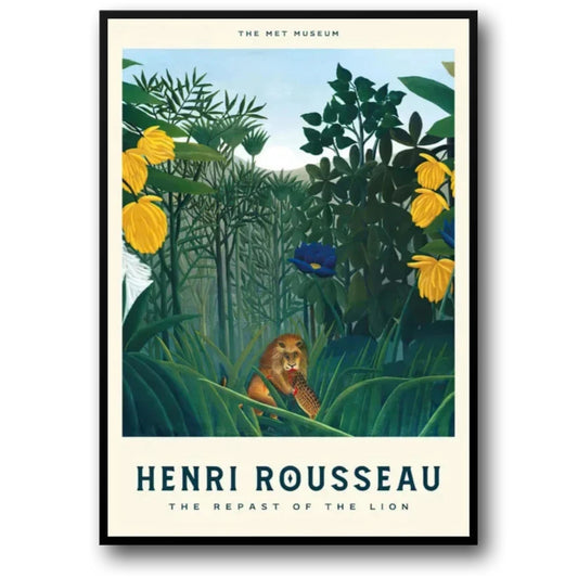 Henri Rousseau | The Repast of the Lion | Jungle Wildlife