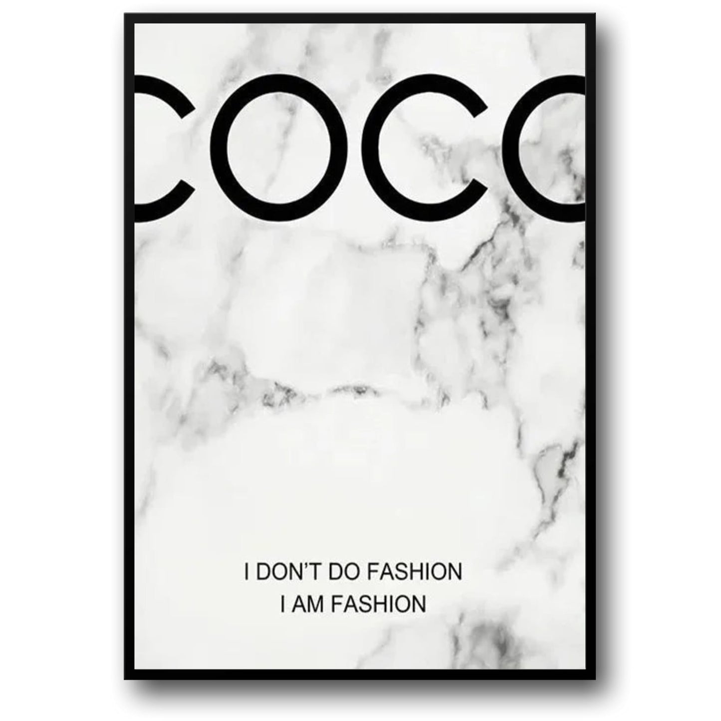 Coco Chanel Quote | Marble Design