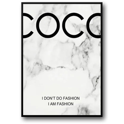 Coco Chanel Quote | Marble Design