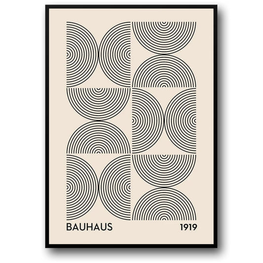 Bauhaus Inspired Poster | Patterns in Simplicity | Minimalist Geometric Art | Graphic Design | Wall Decor | Modern Home Interior