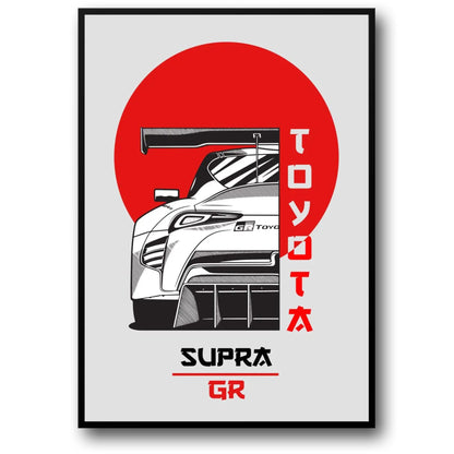 Toyota Supra GR | Sports Car Illustration