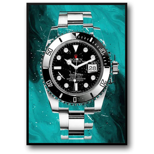 Rolex Submariner | Blue Graffiti Art