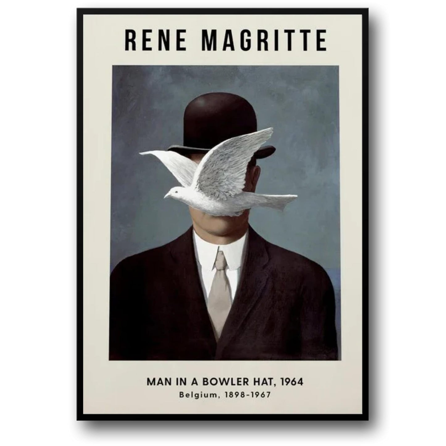 Rene Magritte | Man in a Bowler Hat | Surrealist Artwork
