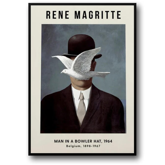Rene Magritte | Man in a Bowler Hat | Surrealist Artwork