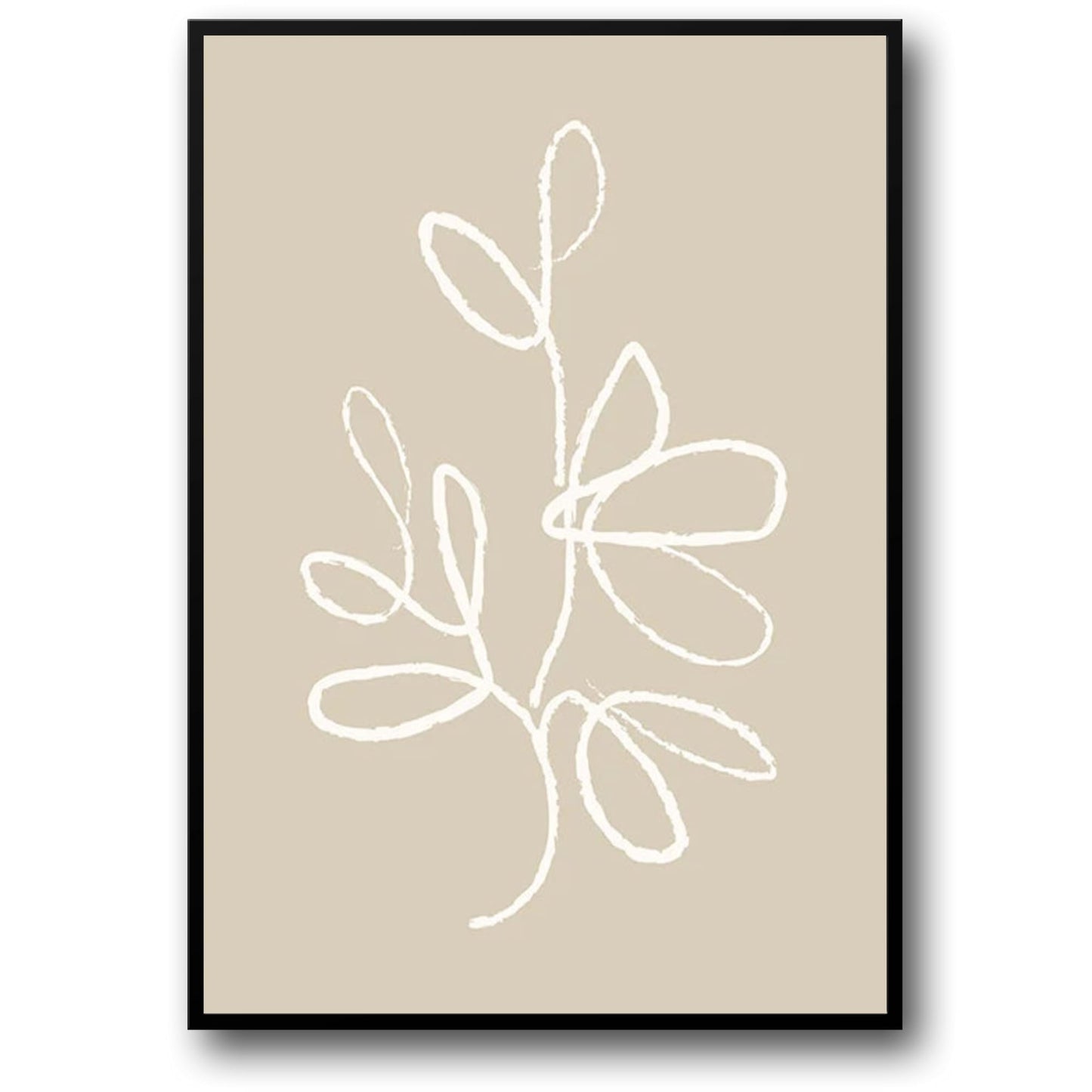 Organic Symmetry | Nature-Inspired Artwork Poster | Minimalist Home Decor | Wall Art | Geometric Design