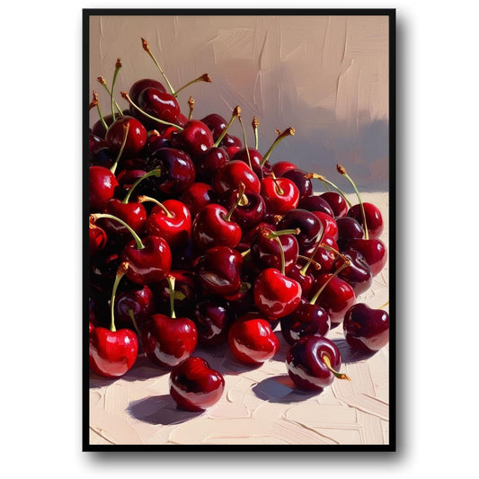 Vibrant Cherries | Bright Red Berries Art