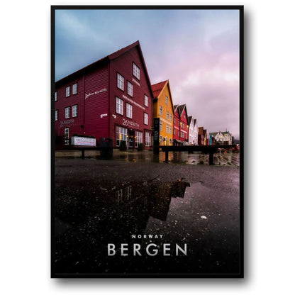 Bryggen Bergen | Rainy Day Nordic Waterfront