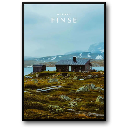 Finse Poster | Norway Landscape | Scenic Tranquil Wilderness Art | Home Decor | Wall Art | Nature Photography | Norwegian Mountains | Relaxation and Inspiration | Living Room Decor