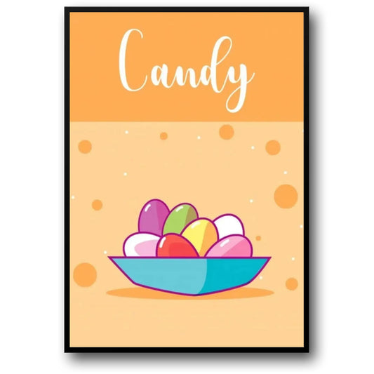 THE CANDYSTORE | Easter Eggs Art | Decorative Poster for Home & Garden Decor | Vibrant Prints & Visual Artwork