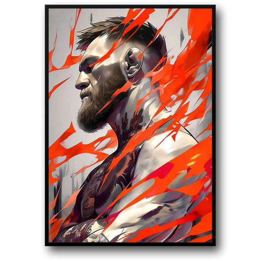 Connor McGregor | MMA Legend | UFC Fighter | Inspiring Sports Poster | Dynamic Tribute to Athlete's Passion and Power