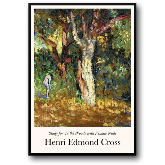 Henri Edmond Cross | In The Woods Artwork Poster | Fine Art Print | Nature Scene | Wall Decor | Home Decoration Art