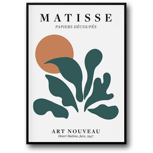 Henri Matisse | Green Abstract Forms Art Poster | Modern Wall Decor | Home & Garden