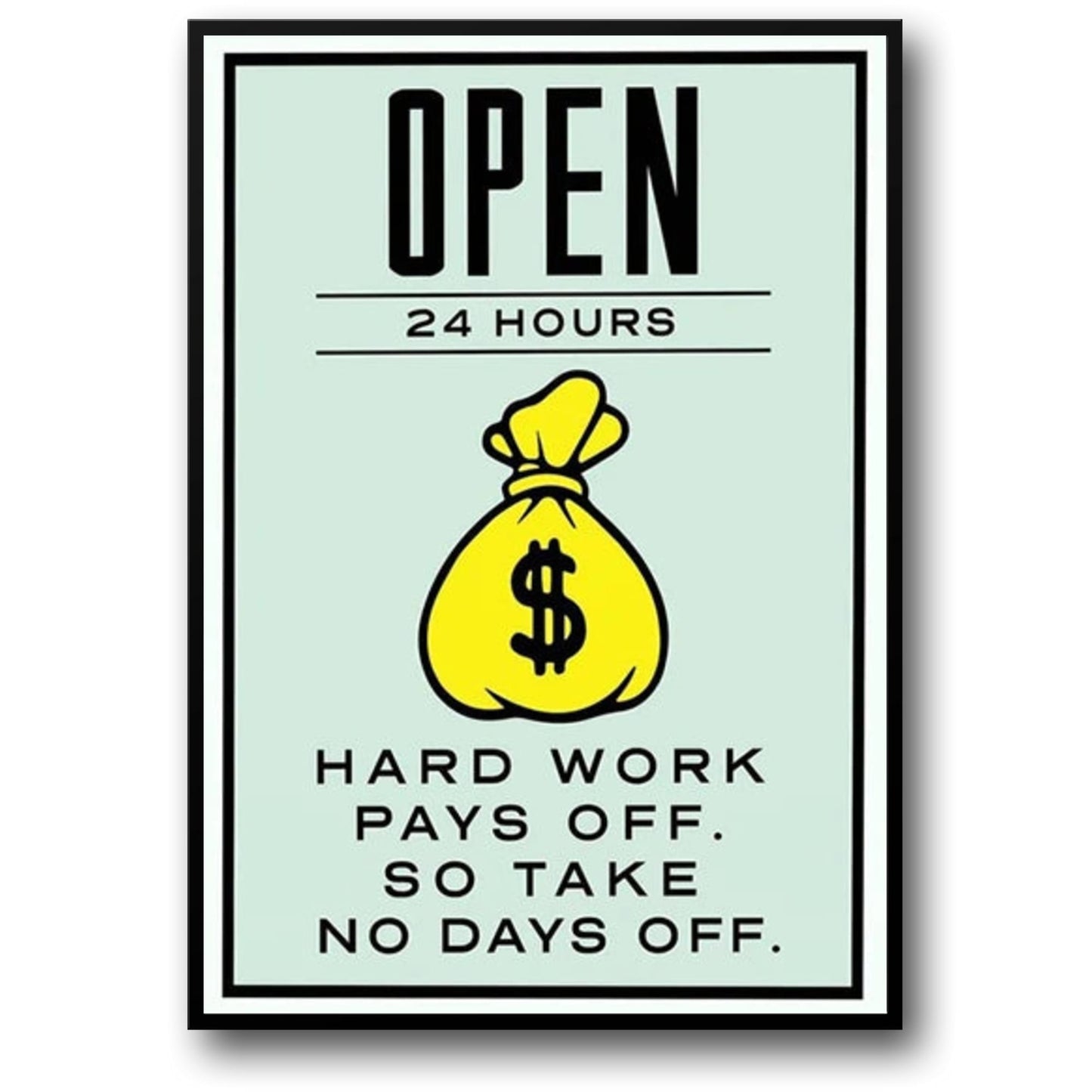 Monopoly Open 24 Hours | Vintage Board Game Art