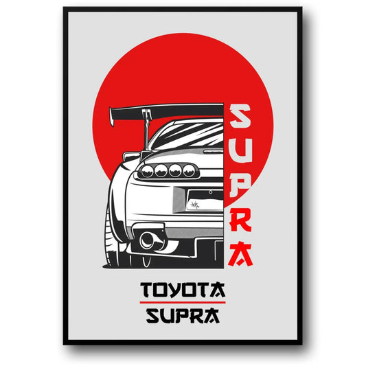 Toyota Supra Mk4 | JDM Legend | Poster | Automotive Wall Art for Enthusiasts | Perfect Home Decor