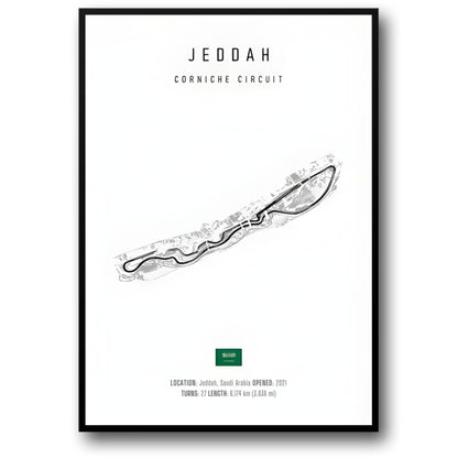 Jeddah F1 Circuit | Track Layout