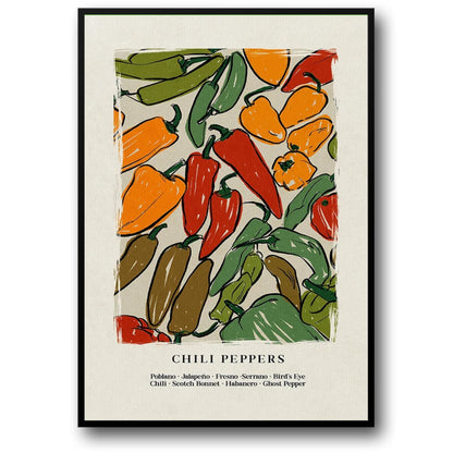 Japanese Hot Chilli | Vibrant Red | Contemporary Decor