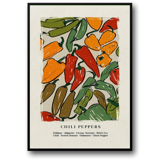 Japanese Hot Chilli | Vibrant Red | Contemporary Decor