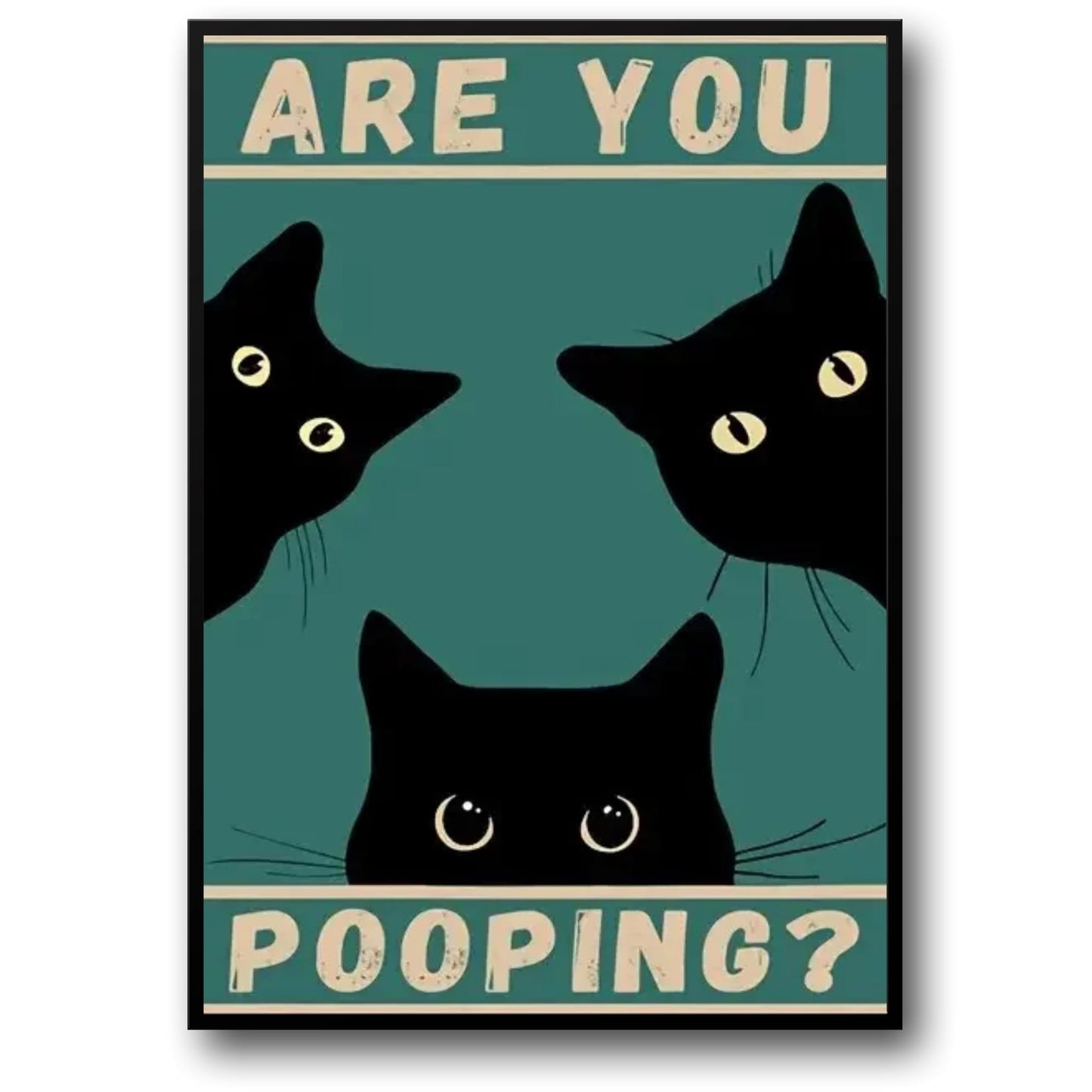 Funny Black Cat | Retro Animal Quote