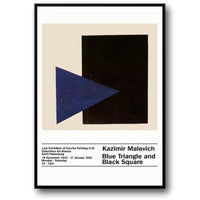 BLUE TRIANGLE, BLACK SQUARE