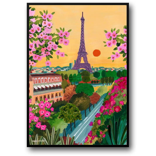abstract india landscape poster